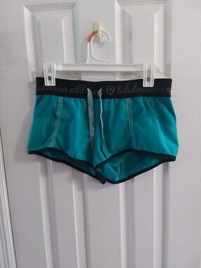 Lululemon Vintgae Athletic Running Shorts with Black Waistband